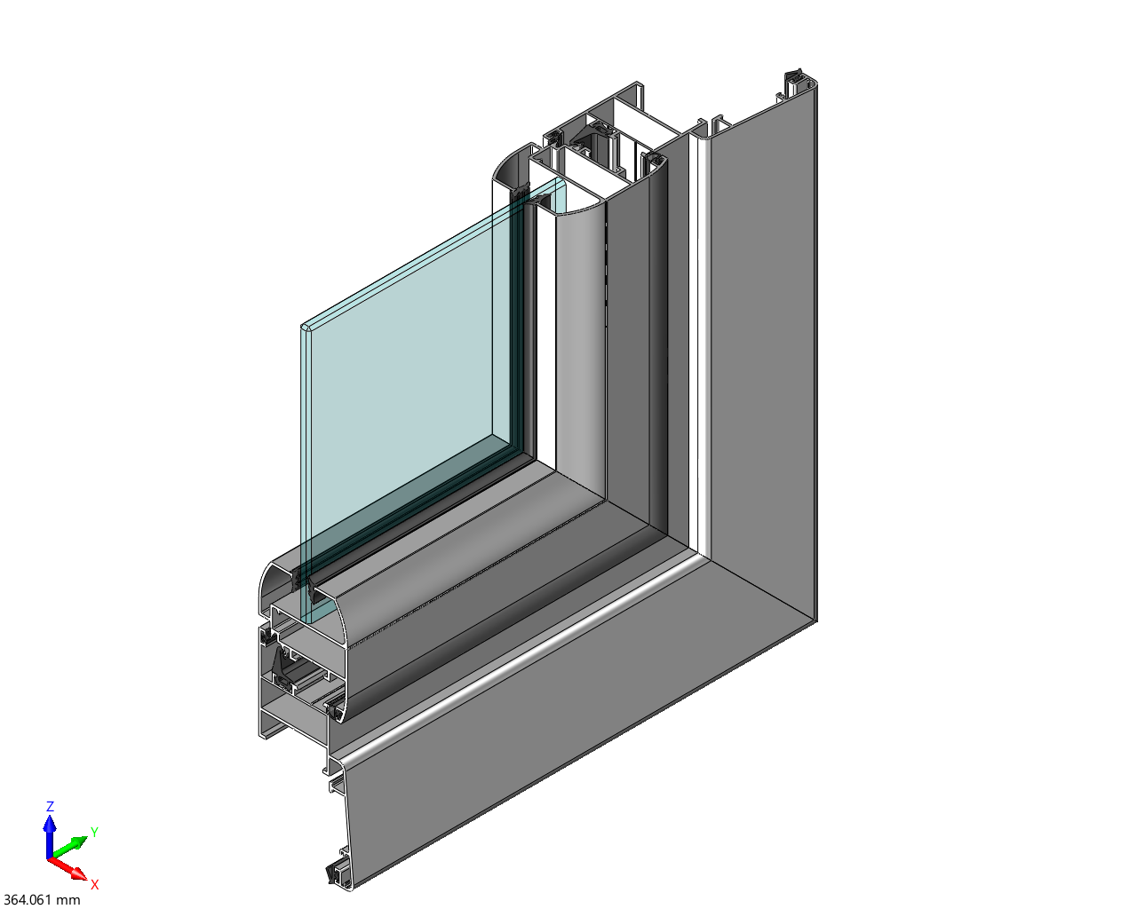 ALUMEG Casement System HP 50 W&D